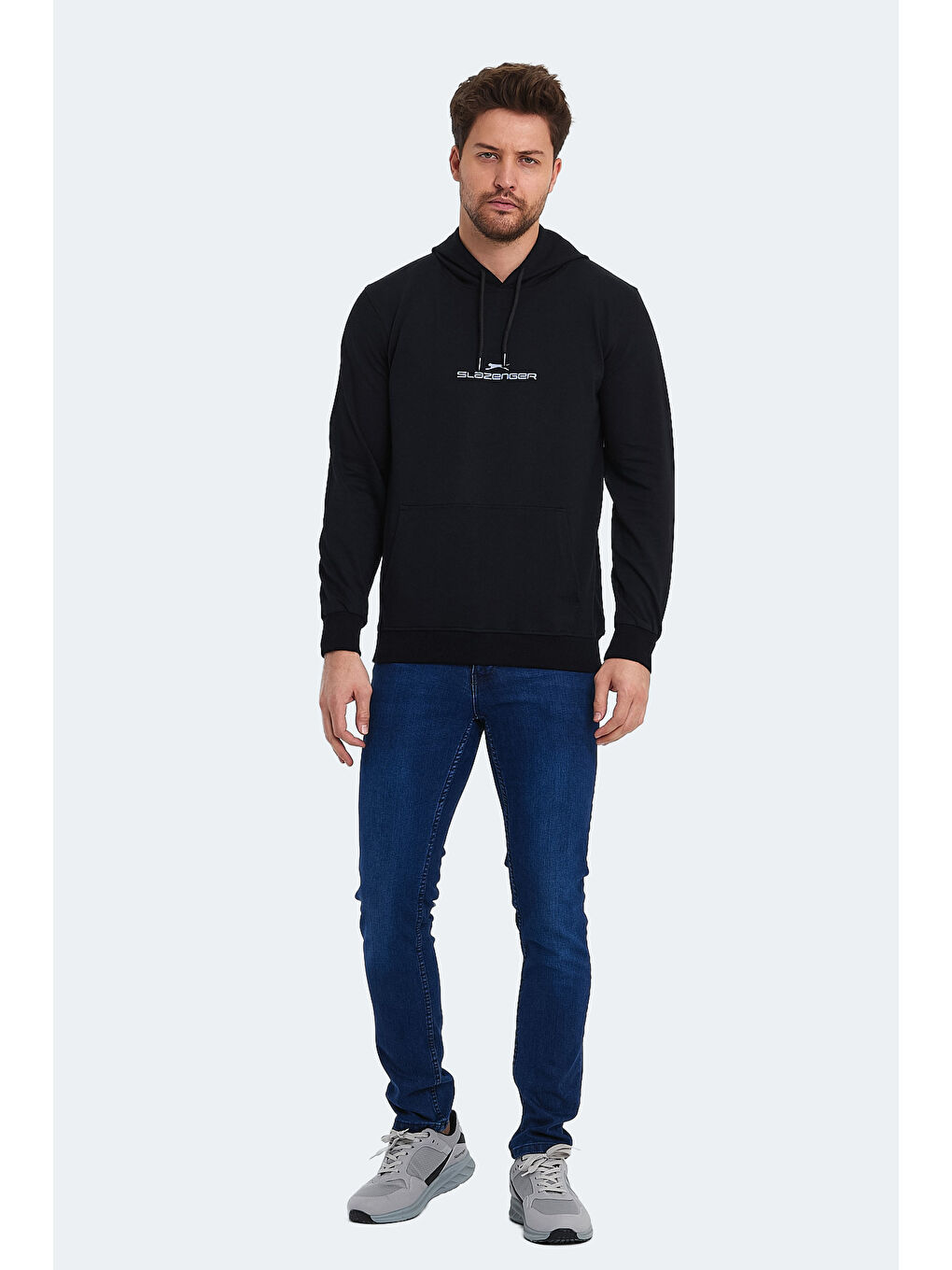 SLAZENGER ONCA Erkek Sweatshirt Siyah - 6