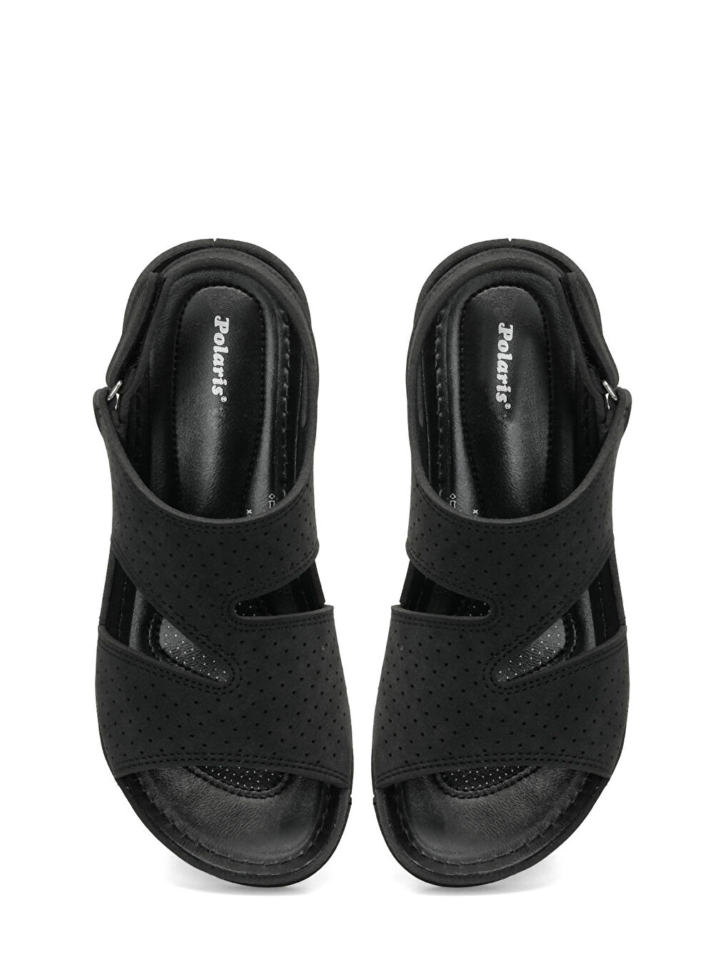 167215.Z6FX Siyah Kadın Düz Sandalet-3