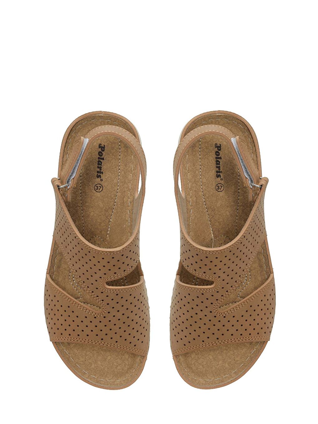 Kahverengi 167215.Z6FX Taba Kadın Düz Sandalet-3