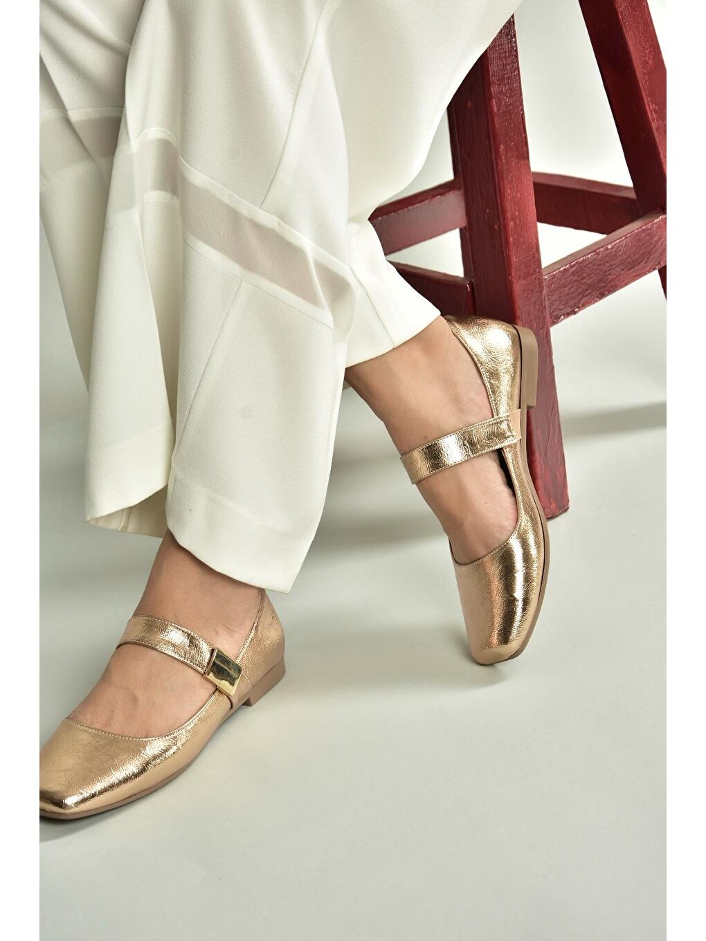 Sarı Bronz Kadın Babet U726454508-3