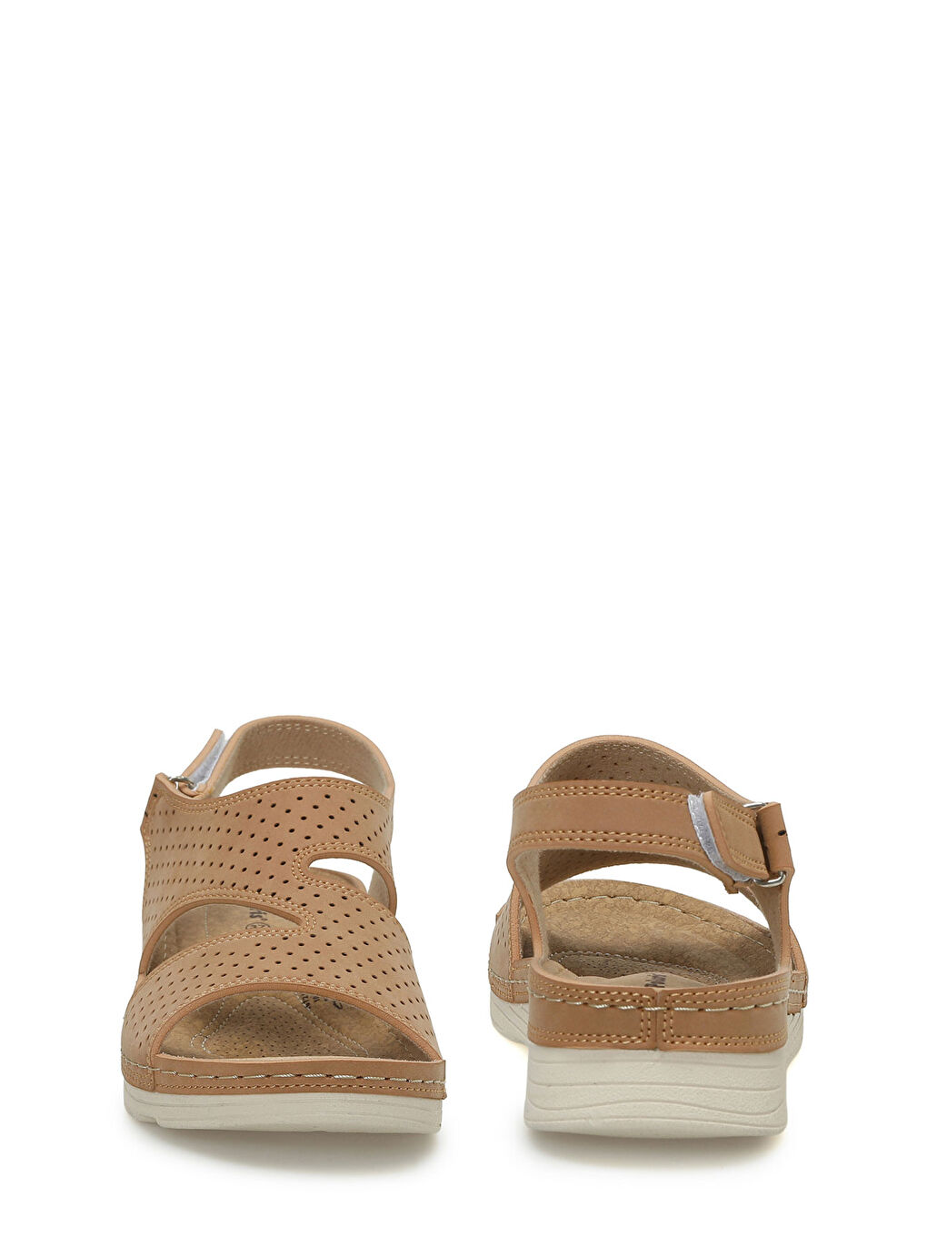 Kahverengi 167215.Z6FX Taba Kadın Düz Sandalet-4