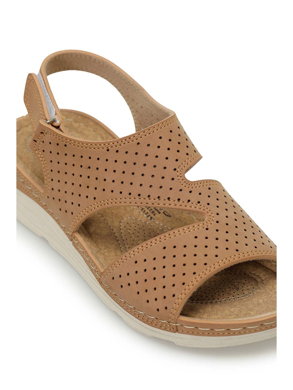 Kahverengi 167215.Z6FX Taba Kadın Düz Sandalet-6