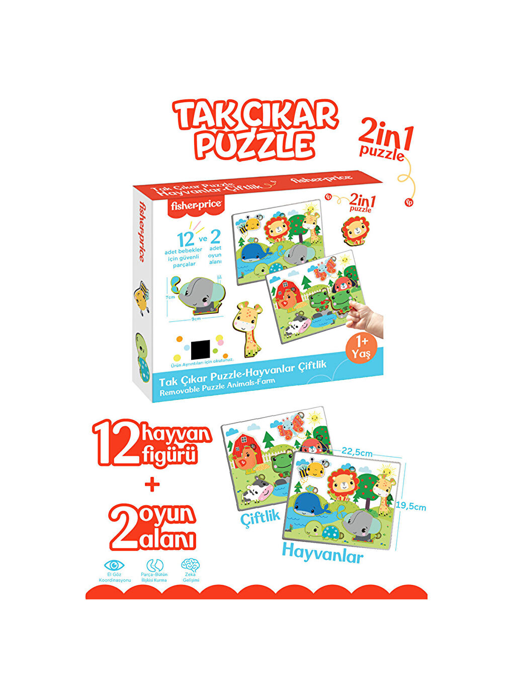 Tak Çıkar Puzzle Hayvanlar-1