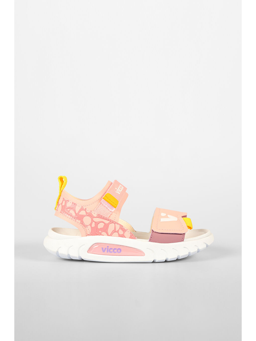 Pembe Dekan Hafif Kız Çocuk Pudra Sandalet-1