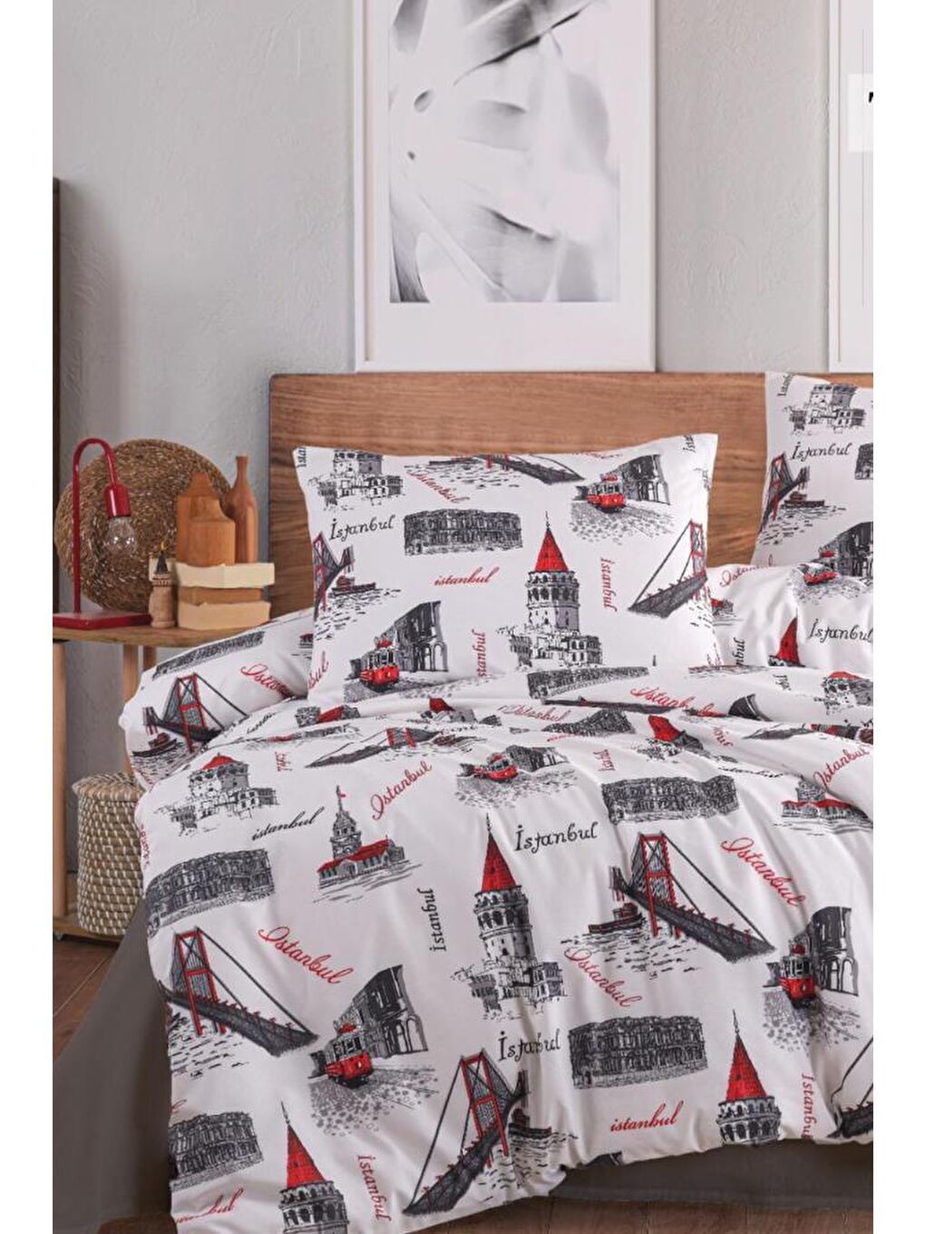 Tower Çift Kişilik Nevresim Takımı Antrasit