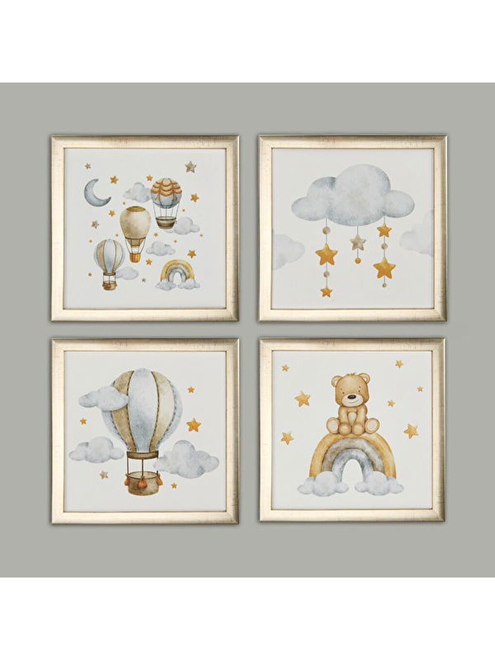 Karışık Deco Dream Tablo - Renkli - 28x28 cm