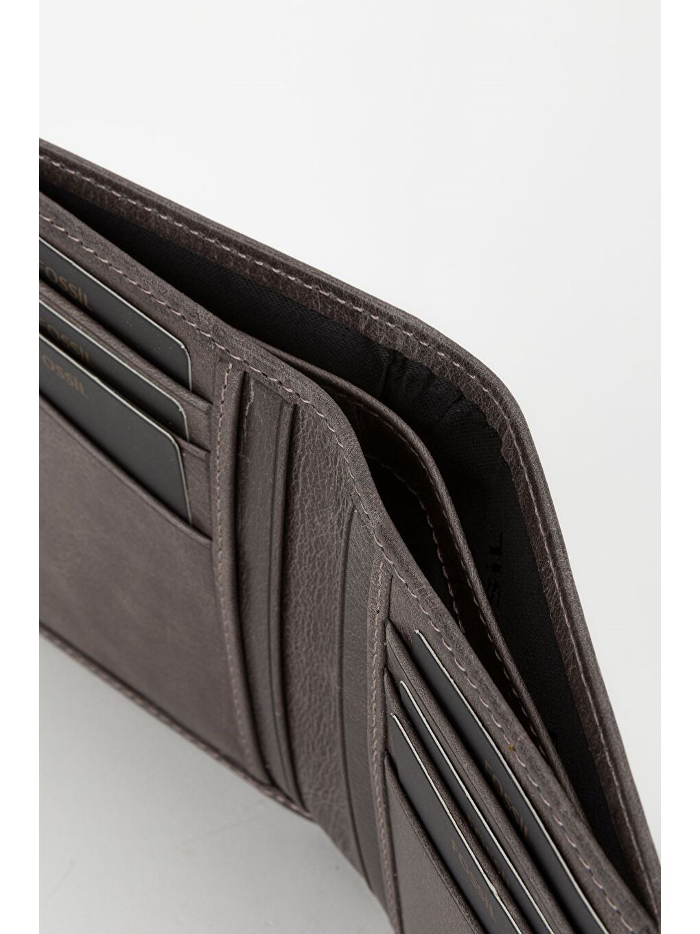 Gri Kutulu Hakiki Deri Ekstra Kartlıklı Siyah Erkek El Portföyü Kartlık Cüzdan-2