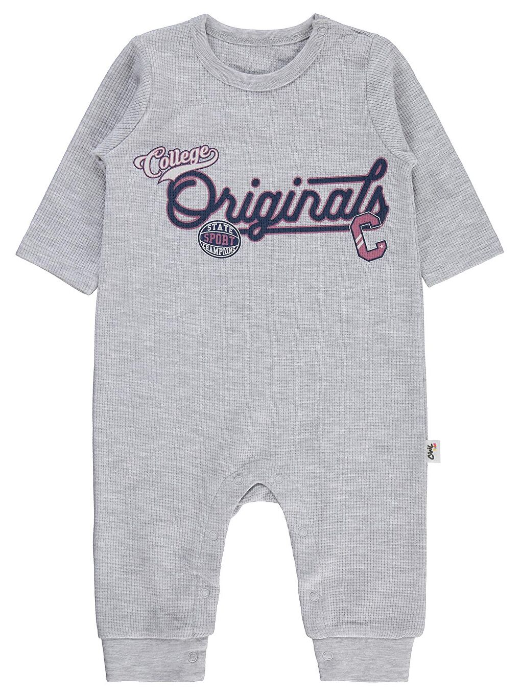 Baby Orıgınals Baskılı 6-18 Ay Tulum - Gri 6-9 Ay