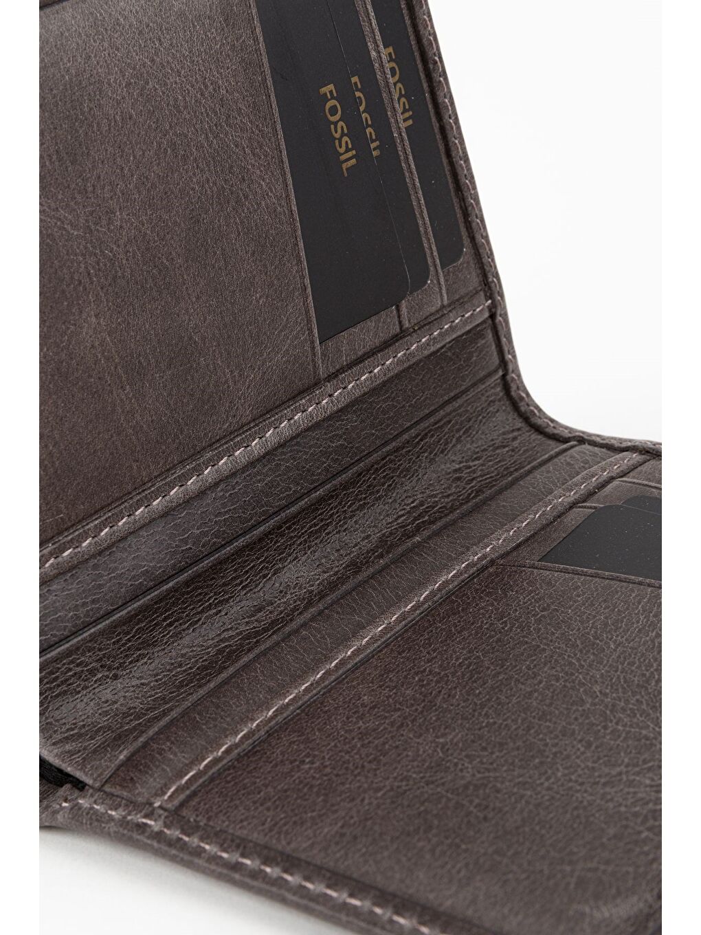 Gri Kutulu Hakiki Deri Ekstra Kartlıklı Siyah Erkek El Portföyü Kartlık Cüzdan-3