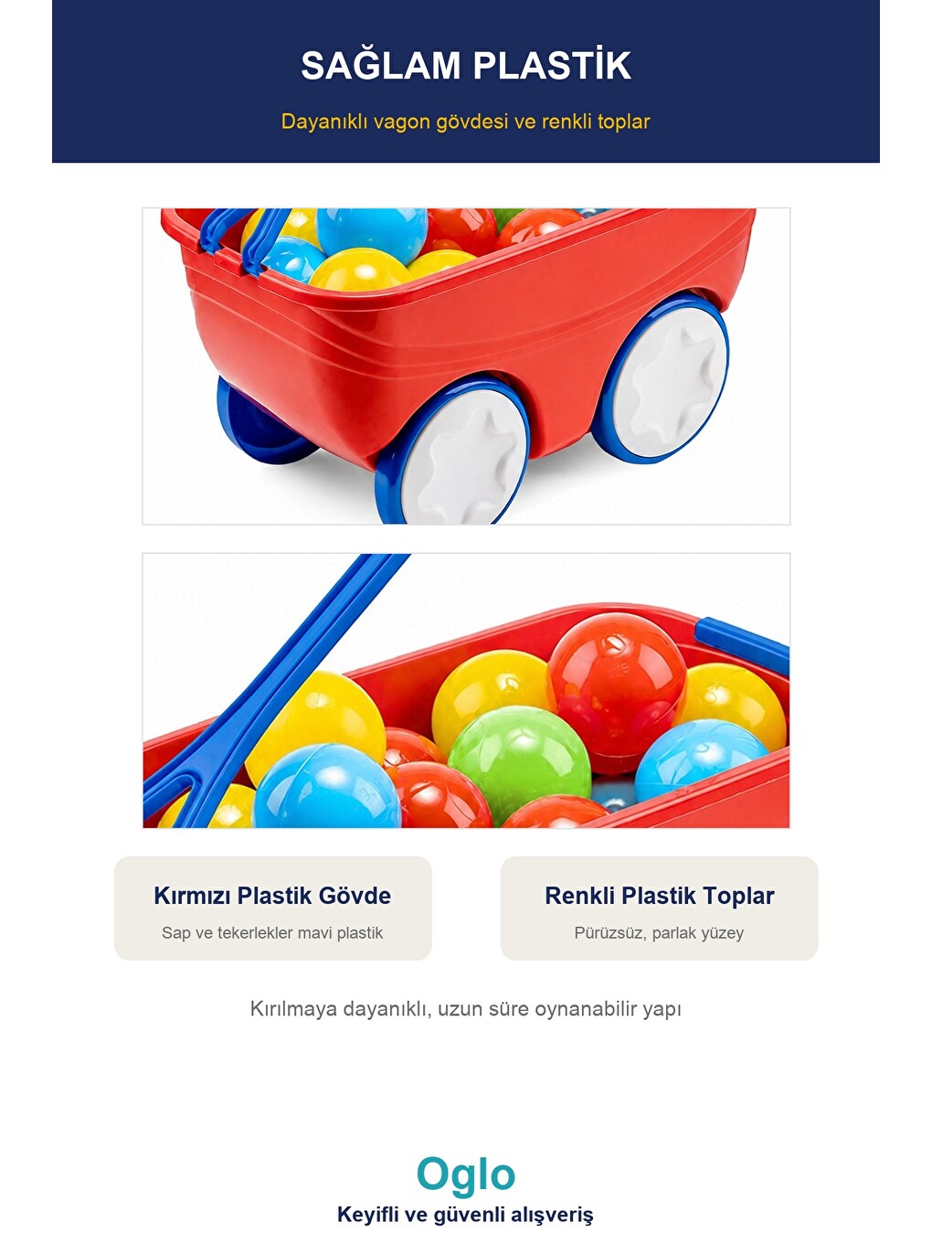 Gezgin Vagon Oyun Seti 24 Adet 7 Cm Renkli Top Kırmızı-3