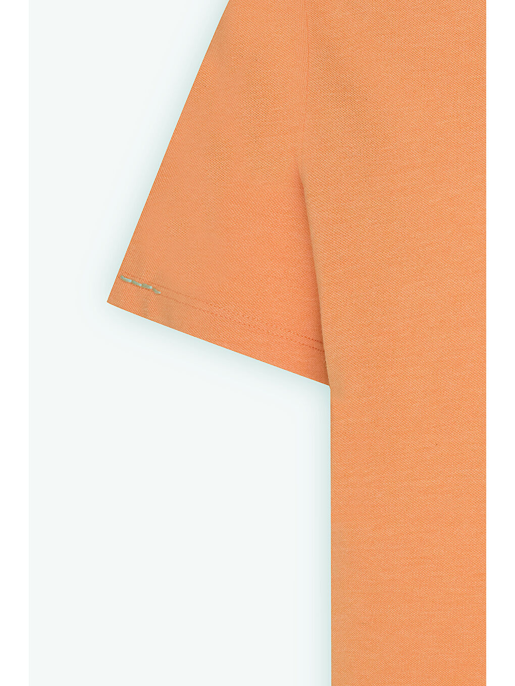 Erkek Turuncu Slim Fit Dar Kesim Pamuklu Bisiklet Yaka Tişört-7