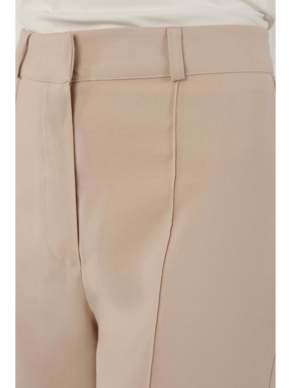 Bej Boru Paça Pantolon Soft Kaşmir-4