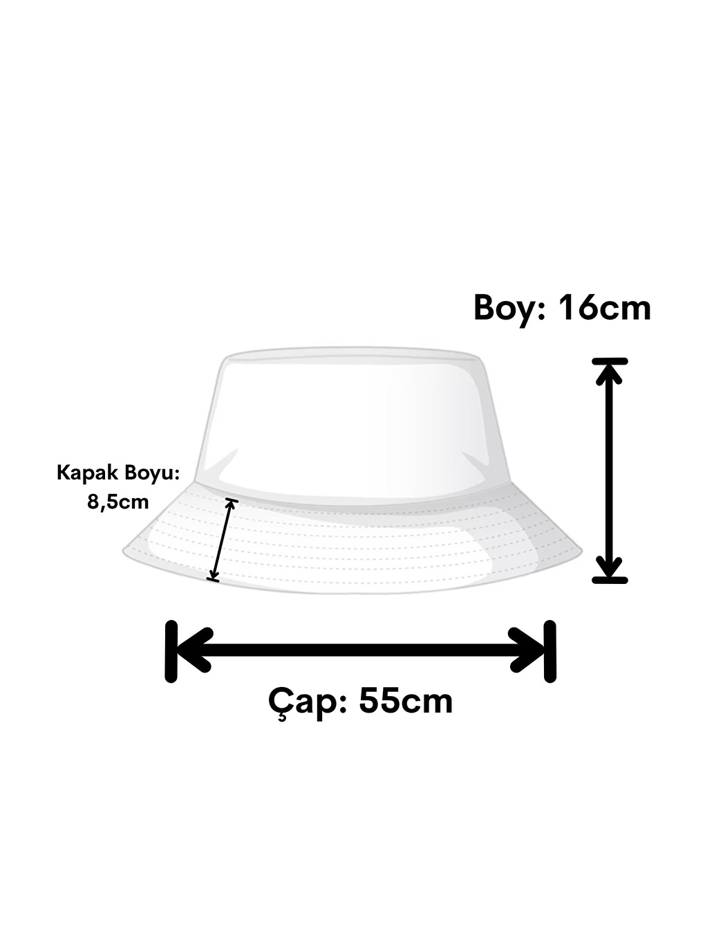 Remsa Bağlamalı Bucket Şapka Rşbuc-01 Siyah02-4