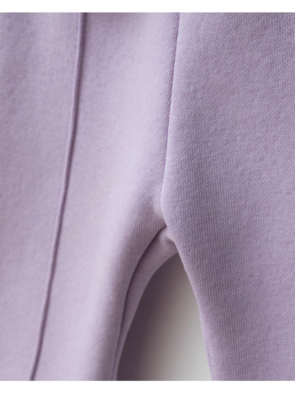 Kız Çocuk Pamuklu Lila Kuğu Baskılı Sweatshirt İspanyol Paça Takım – Tül Kollu-3