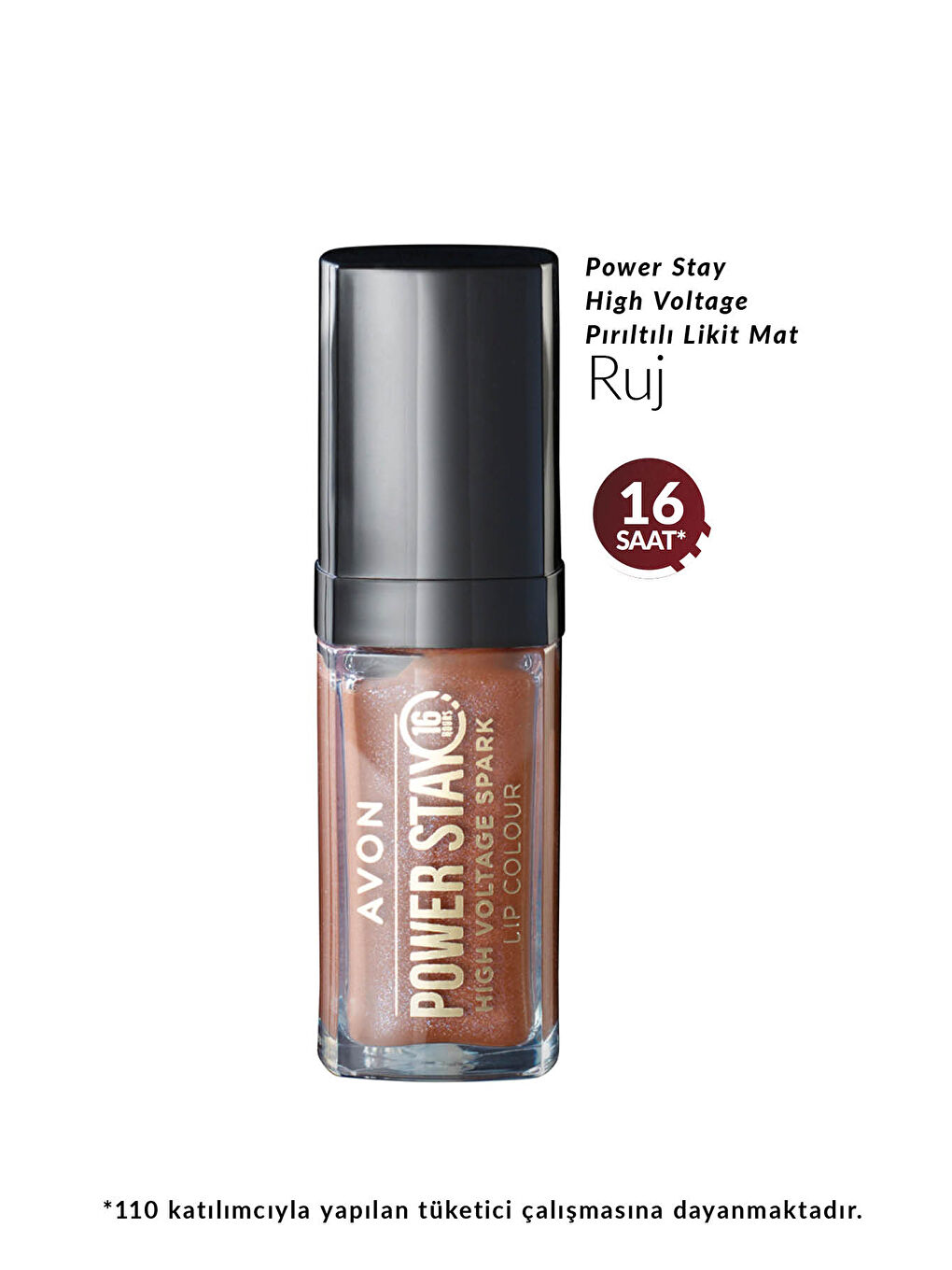 AVON Powerstay High Voltage Spark Likit Ruj Nude Surge - 1