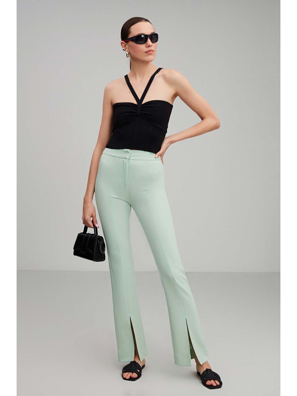 Ruby Slim Mint Yeşil Pantolon