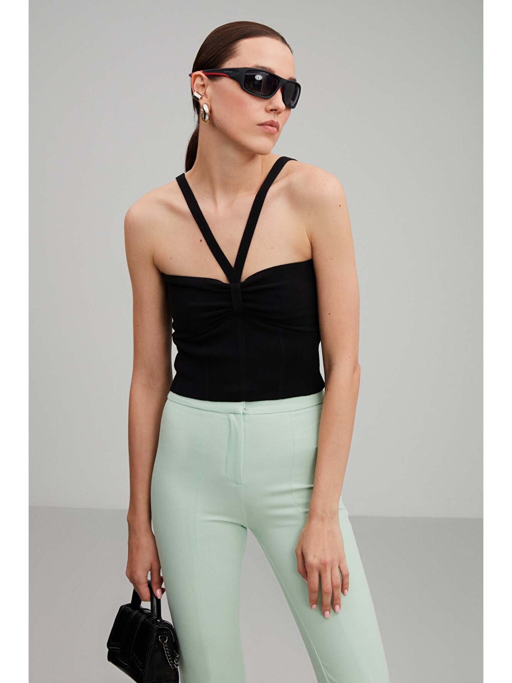 Ruby Slim Mint Yeşil Pantolon-2