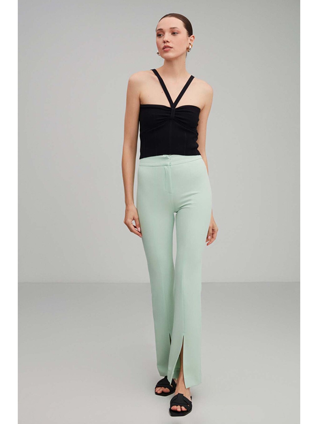 Ruby Slim Mint Yeşil Pantolon-3