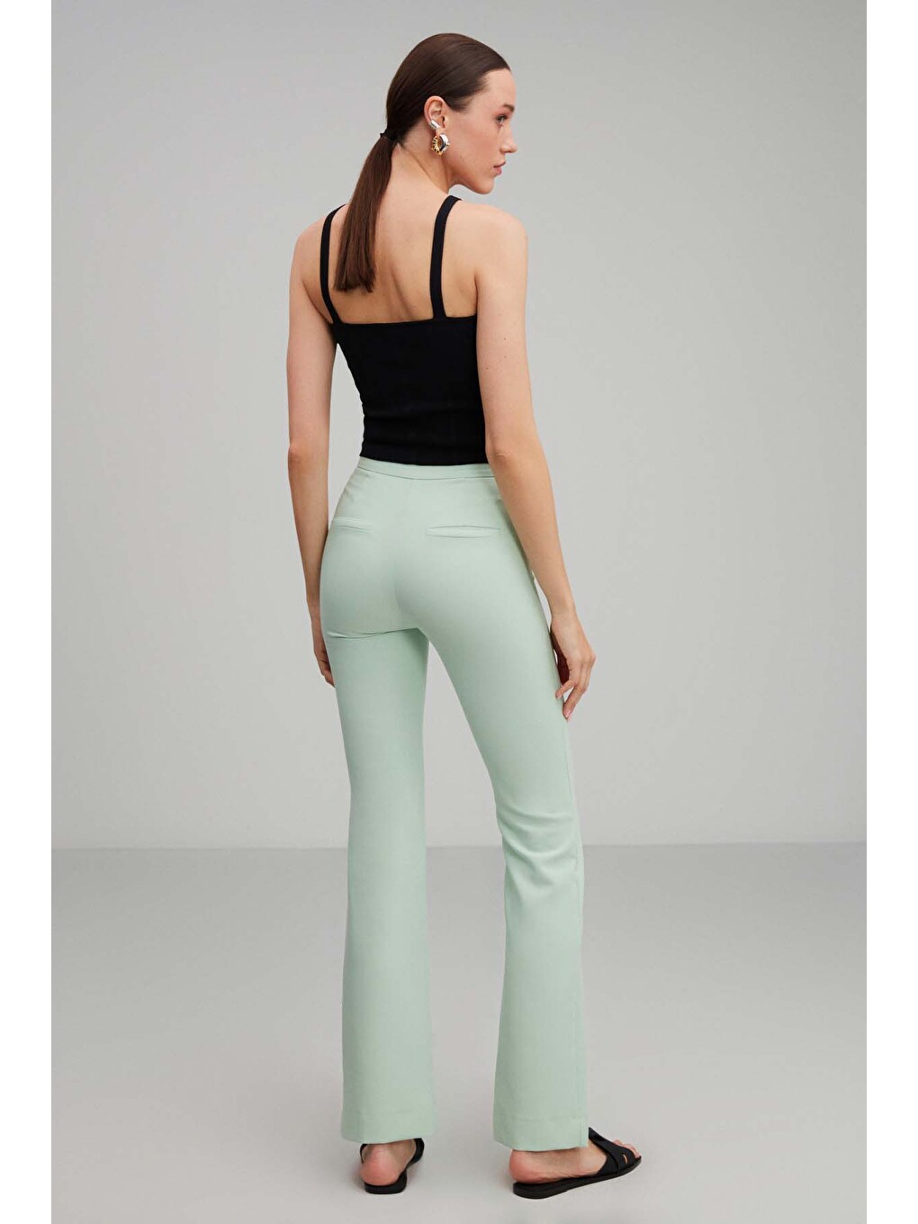 Ruby Slim Mint Yeşil Pantolon-4