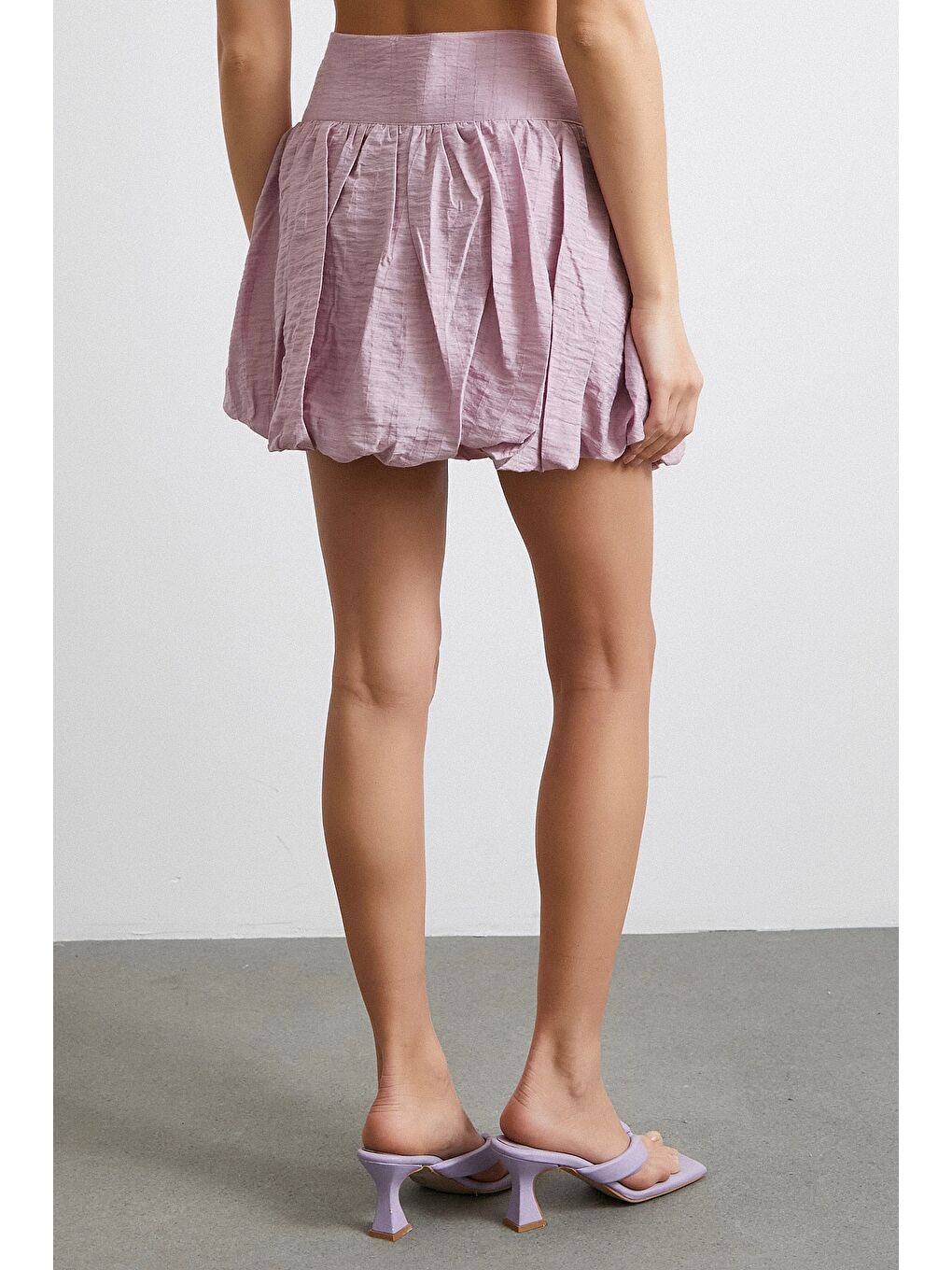 Astarlı Balon Etek Lila-5