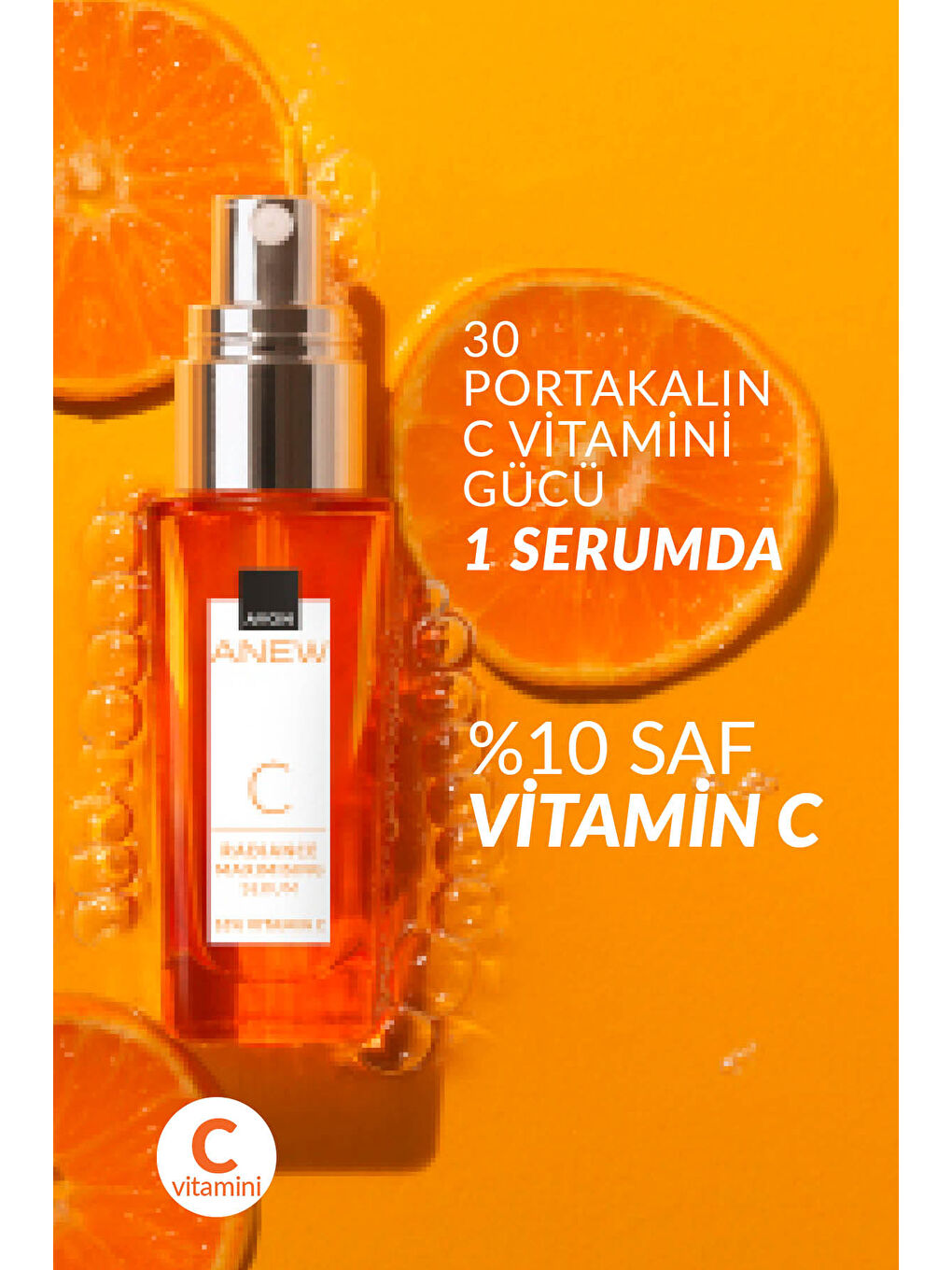 AVON Renksiz Anew Radiance Maximising Vitamin C Yüz İçin Serum 10 Ml. - 3