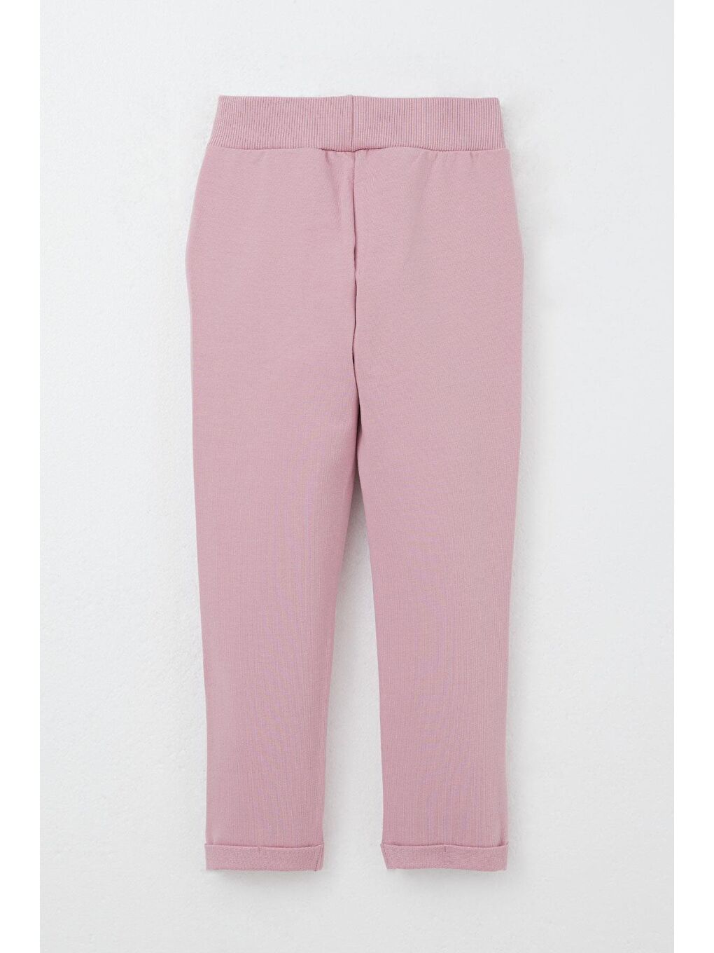 Kız Çocuk Eşofman Takım Çiçek Nakışlı Açık Gri Melanj (1.5-5 Yaş)-4