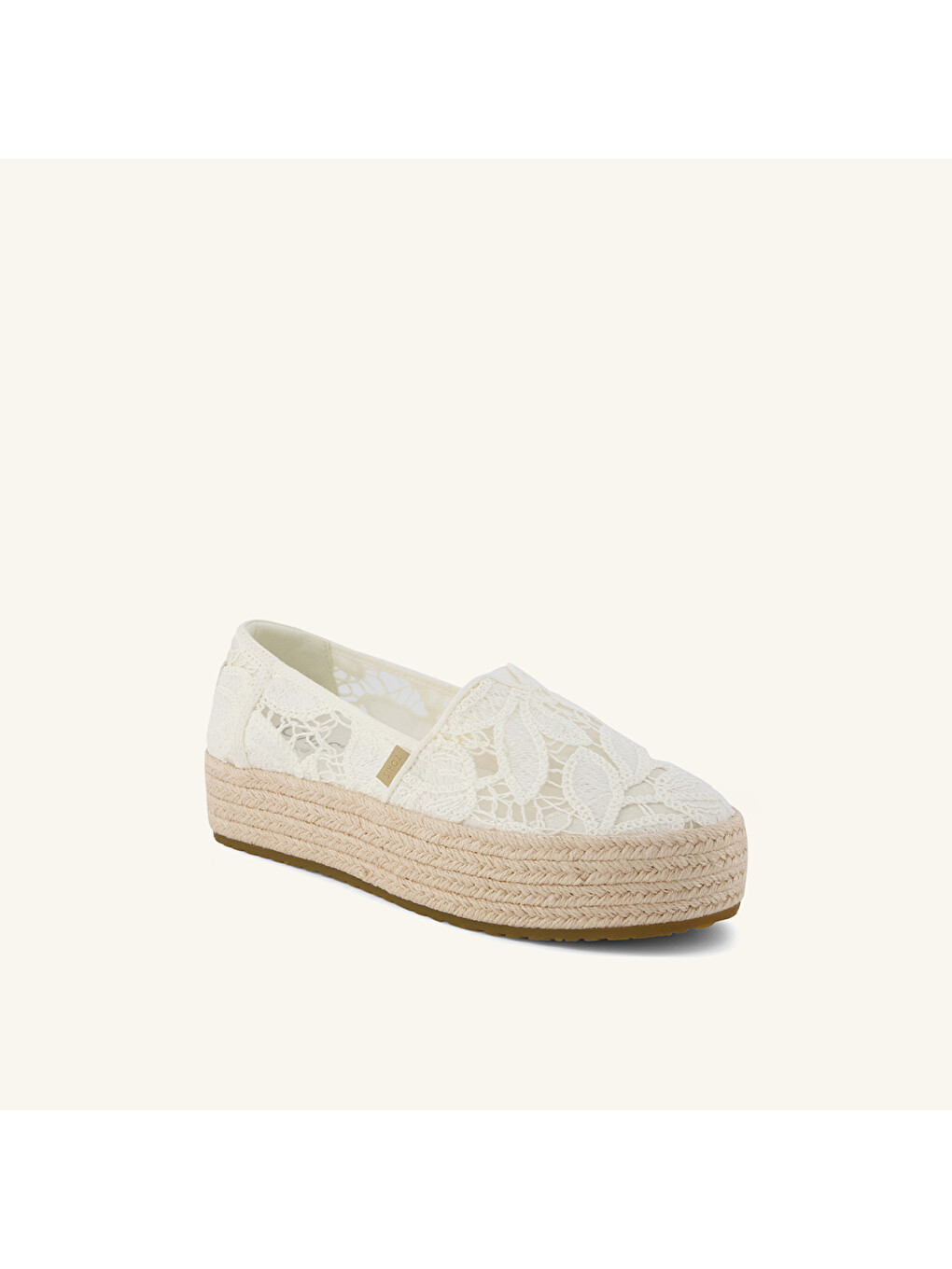 Beyaz Kadın Espadril 10023045 1002304 VALENCIA Floral Crochet-1