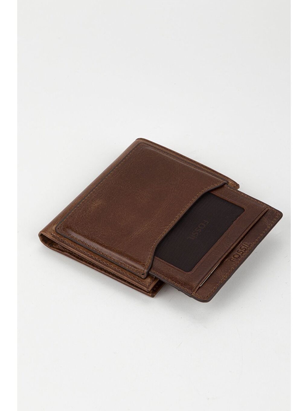 Kahverengi Kutulu Hakiki Deri Ekstra Kartlıklı Siyah Erkek El Portföyü Kartlık Cüzdan-1