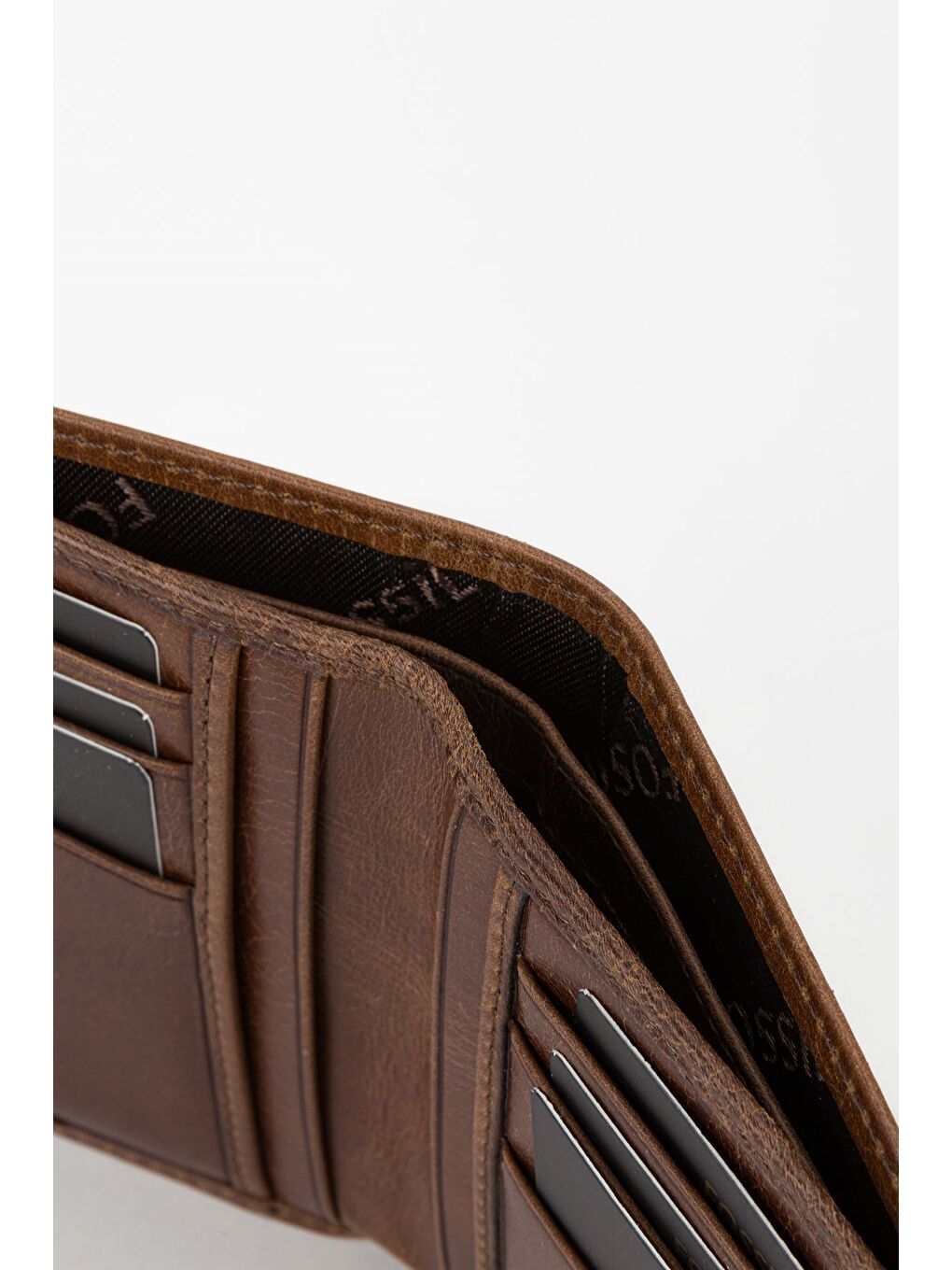 Kahverengi Kutulu Hakiki Deri Ekstra Kartlıklı Siyah Erkek El Portföyü Kartlık Cüzdan-2