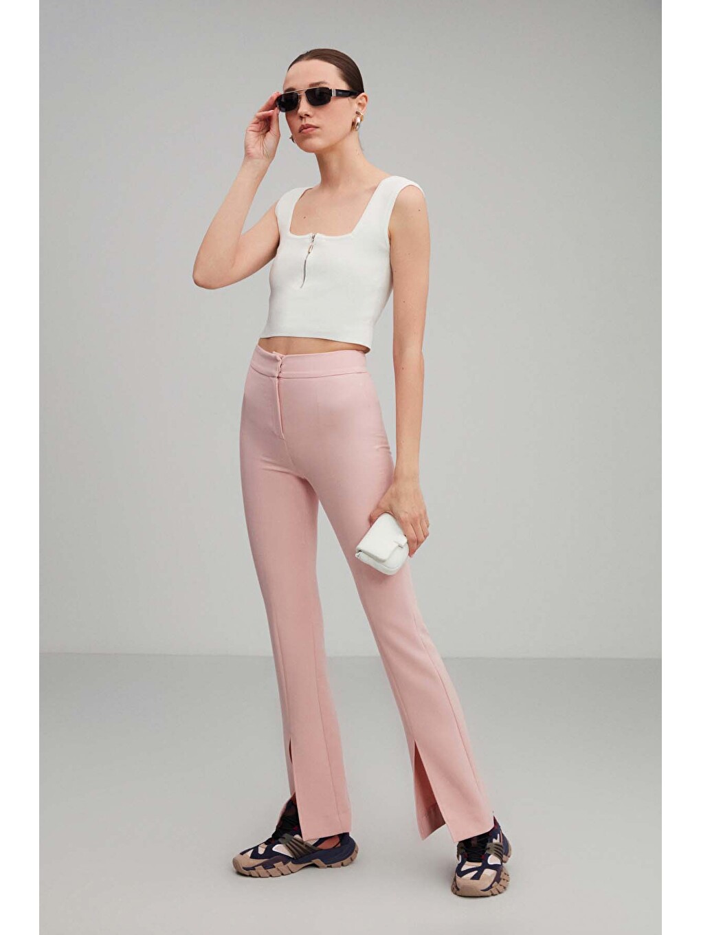 Ruby Slim Pembe Pantolon