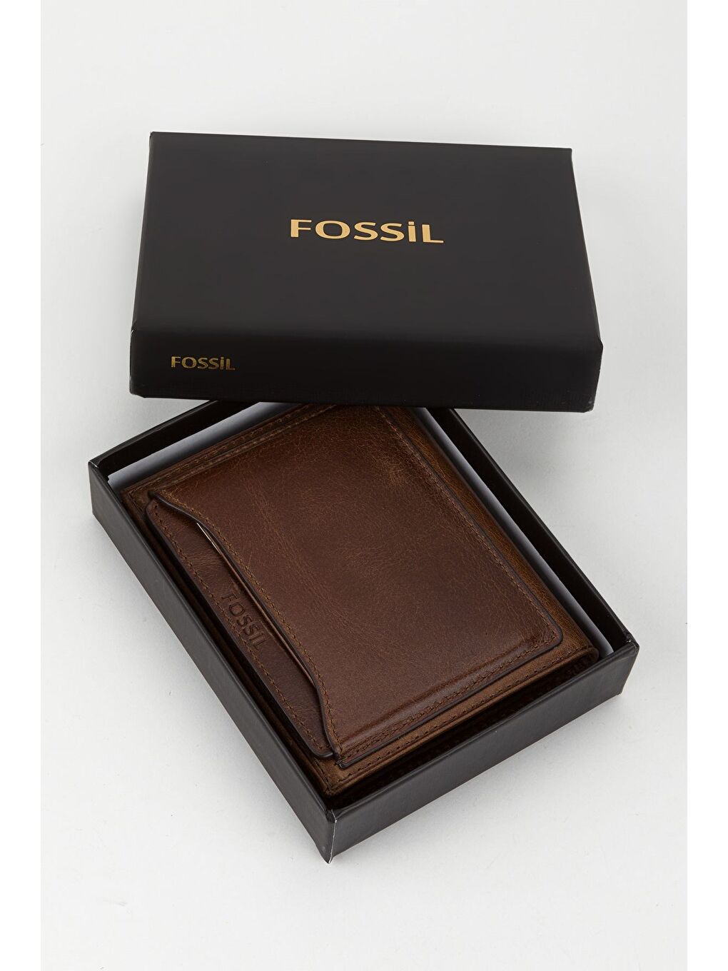 Kahverengi Kutulu Hakiki Deri Ekstra Kartlıklı Siyah Erkek El Portföyü Kartlık Cüzdan-5