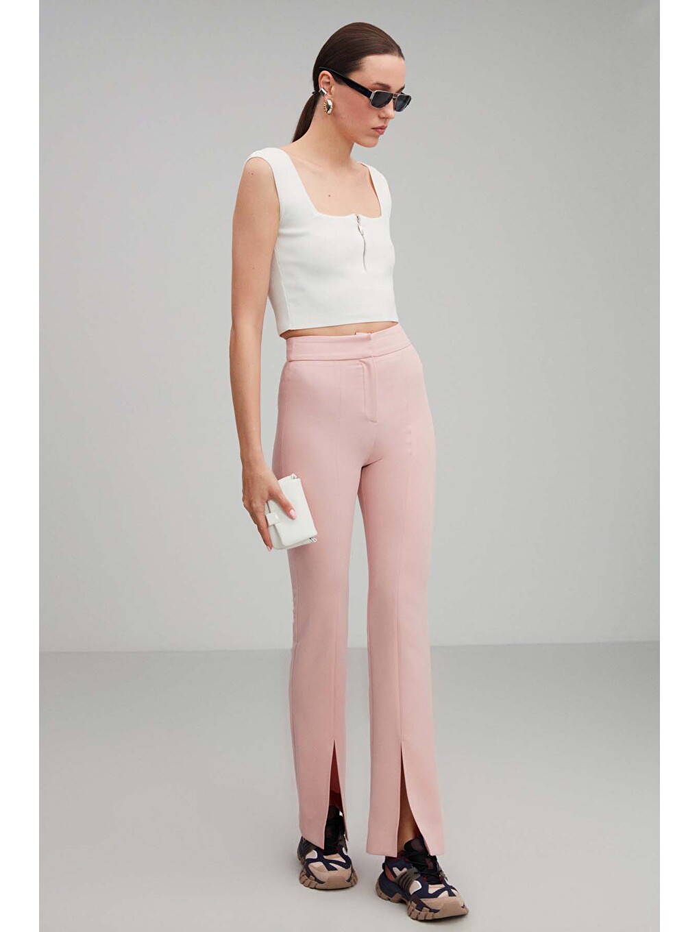 Ruby Slim Pembe Pantolon-4