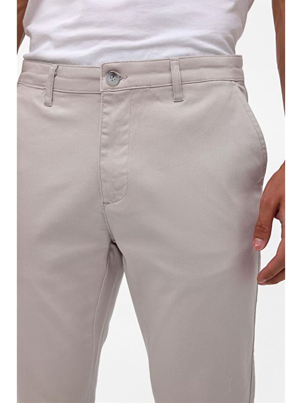 Gri Taş Slim Armürlü Pantolon-3