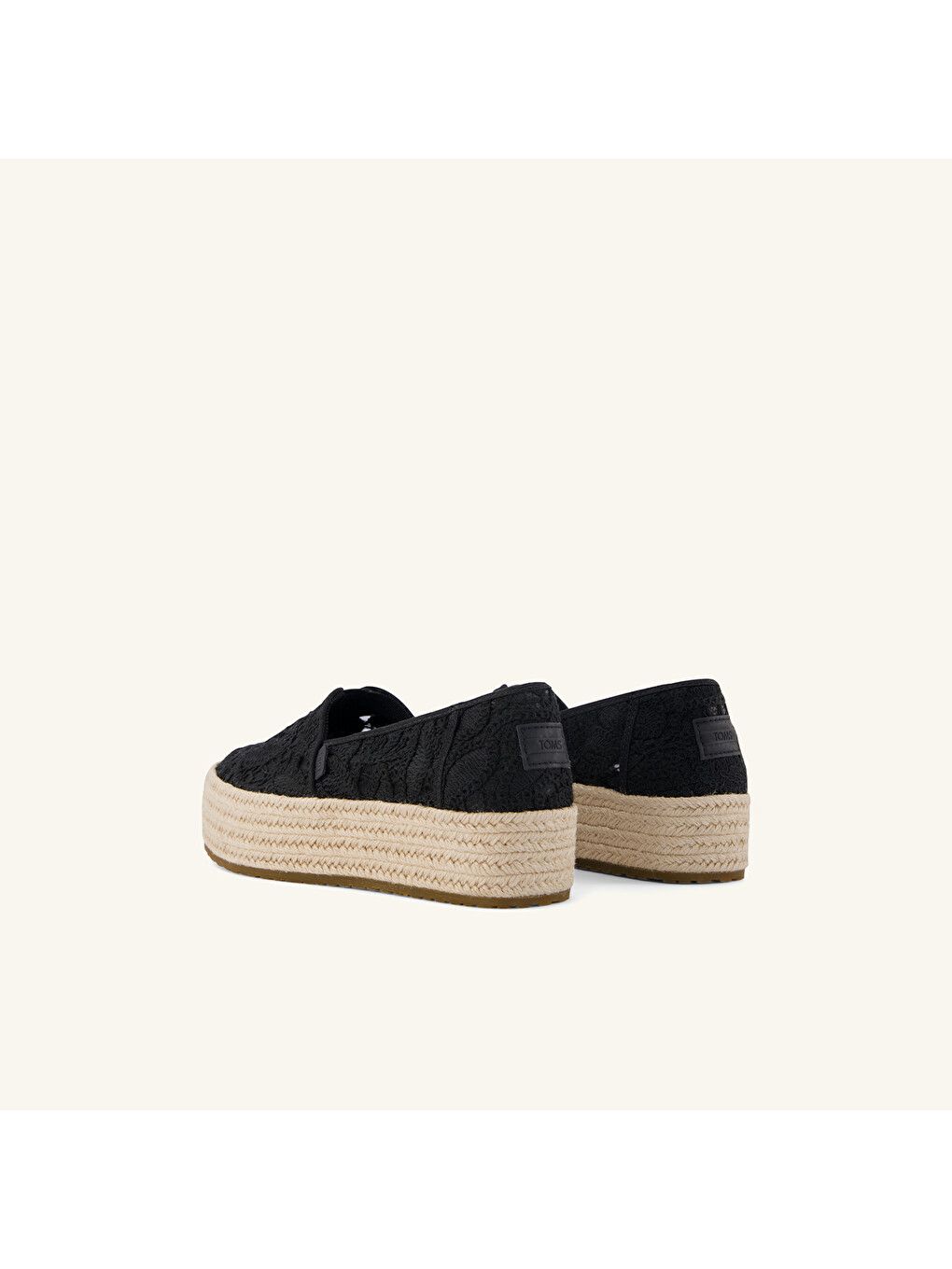 Siyah Kadın Espadril 10023045 1002304 VALENCIA Floral Crochet-2