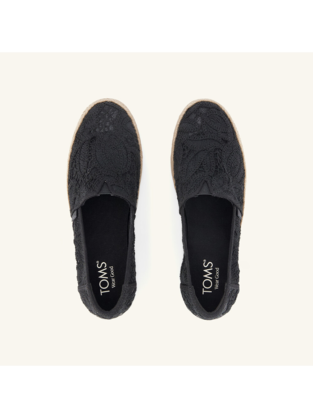 Siyah Kadın Espadril 10023045 1002304 VALENCIA Floral Crochet-3
