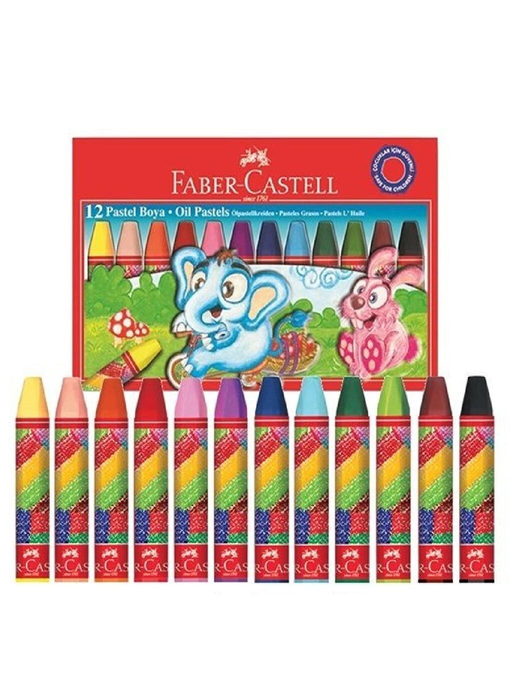 4'lü Boya Seti (12'li Kuru-Sulu-Pastel-Keçeli Boya)-5