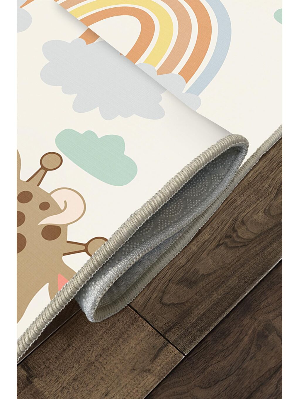 Karışık Dekoratif Özel Tasarım Yıkanabilir, Modern Çocuk Halısı  60x100-3