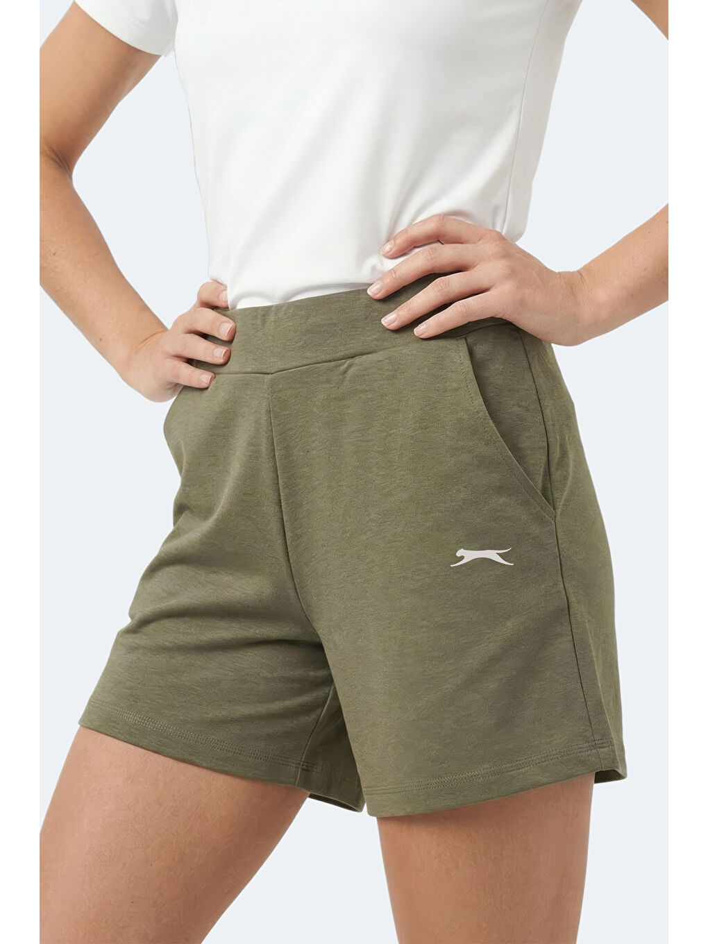 KILLER Kadın Haki Şort-4