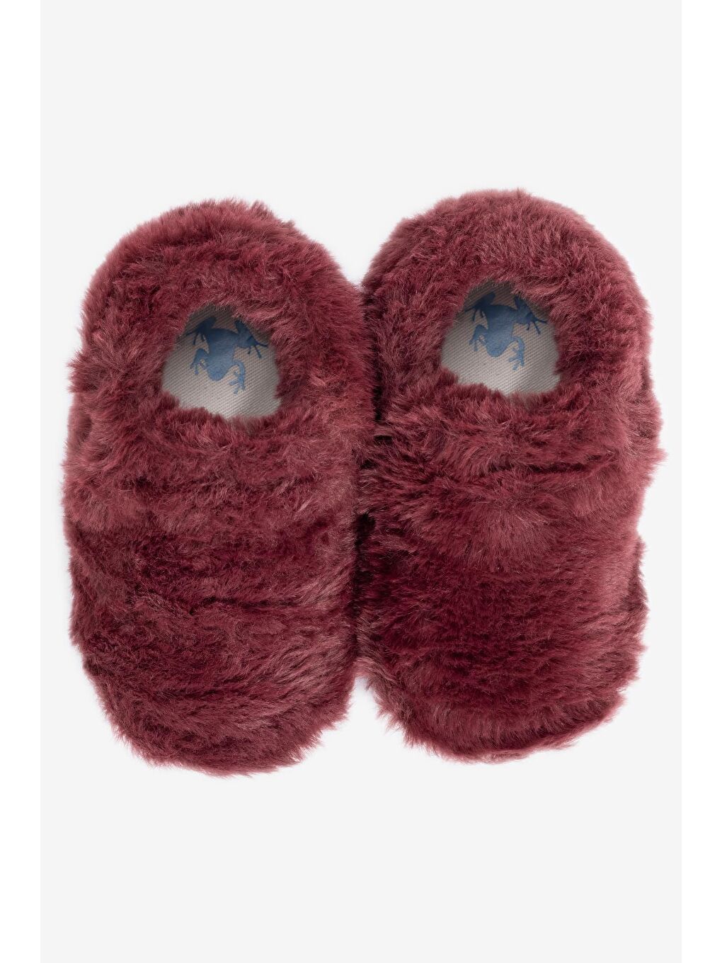 Hopfrög Furry Furry Bordo Kürk Barefoot Patik