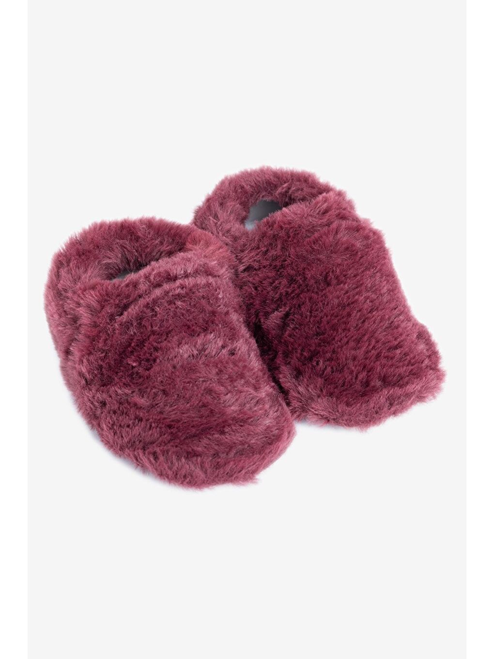 Hopfrög Furry Furry Bordo Kürk Barefoot Patik - 2
