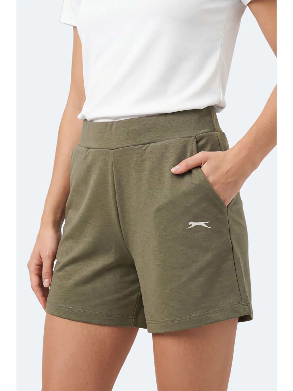 KILLER Kadın Haki Şort-5
