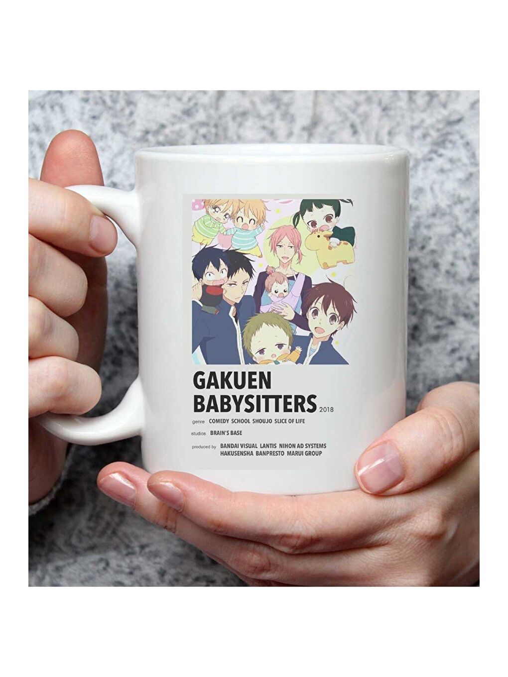 BAM HEDİYELİK EŞYA Karışık Gakuen Babysitters Anime Tasarımlı Kupa Bardak