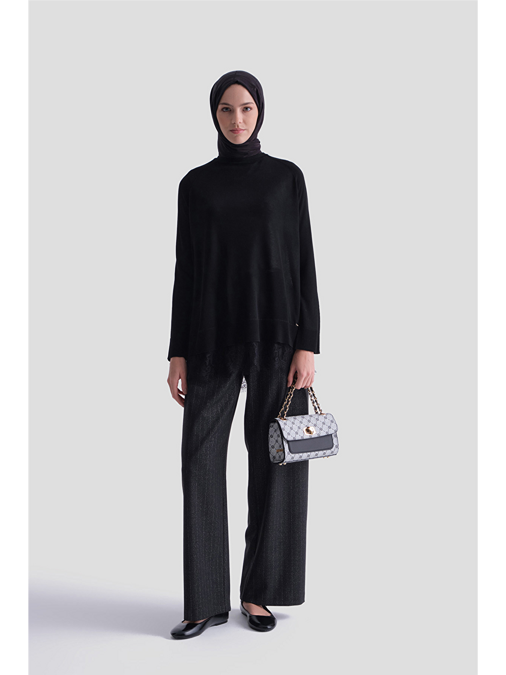 Dantelli Rayon Tunik Siyah-1