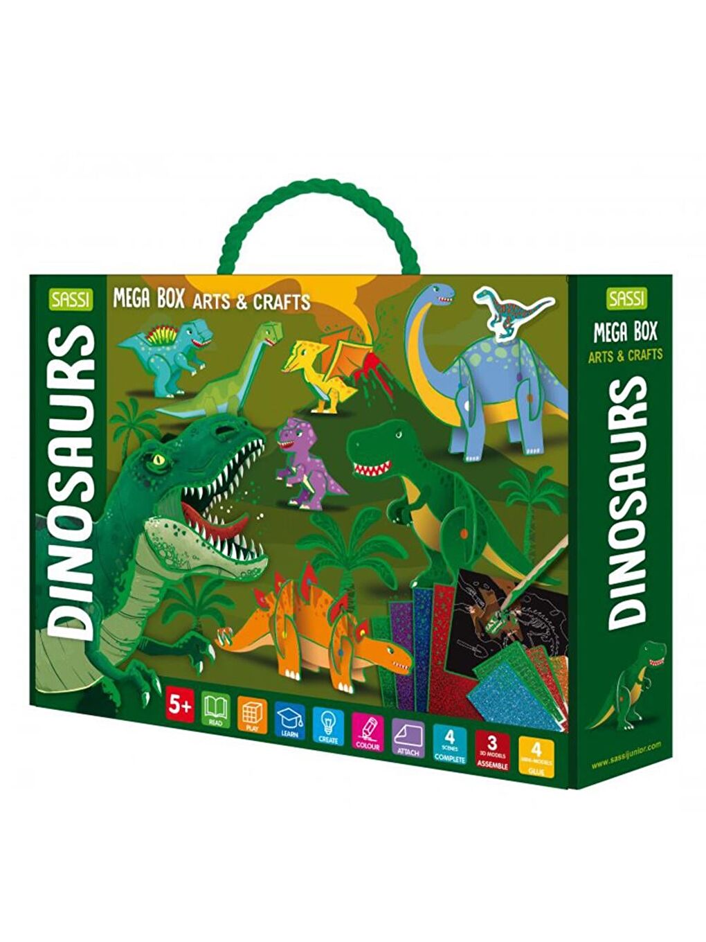 Sassi Renksiz Mega Box Arts and Crafts - Dinosaurs