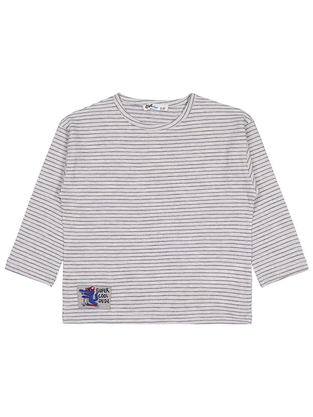 Boys Timsah Etiketli 2-5 Yaş Sweatshirt - Gri 5-6 Yaş