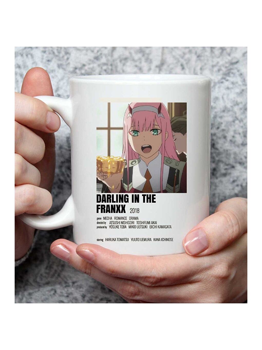 BAM HEDİYELİK EŞYA Karışık Darling In The Franxx Tasarımlı Kupa Bardak