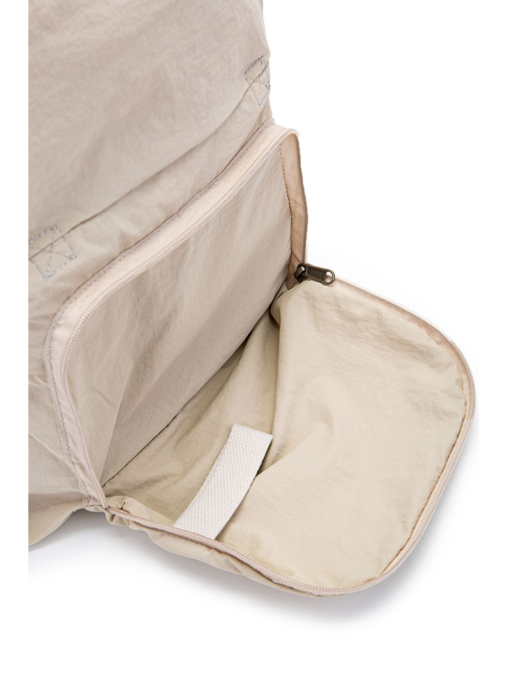 Ekru Klinkır Kumaş Suya Dayanıklı Jadon Unisex Sırt Çantası  Krem-3