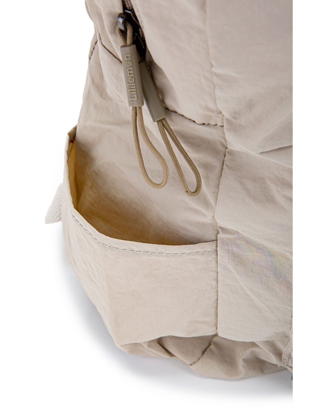 Ekru Klinkır Kumaş Suya Dayanıklı Jadon Unisex Sırt Çantası  Krem-4