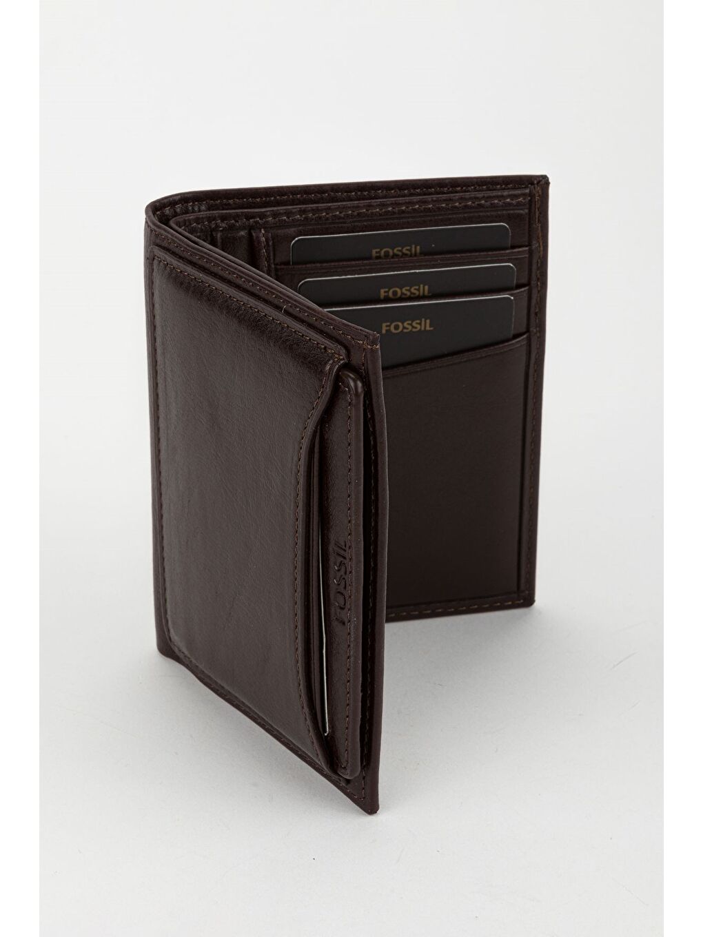 Kahverengi Kutulu Hakiki Deri Ekstra Kartlıklı Siyah Erkek El Portföyü Kartlık Cüzdan-1