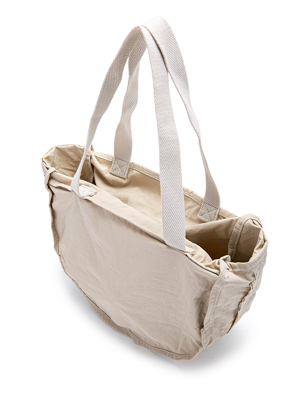 Ekru Klinkır Kumaş Suya Dayanıklı Jadon Unisex Sırt Çantası  Krem-7